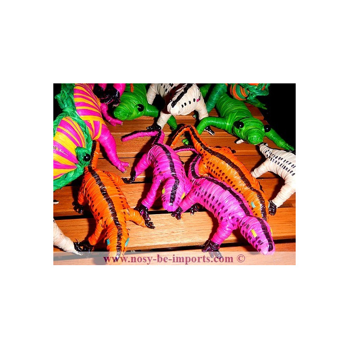 Lezard rafia - artisanat malgache - animaux rafia