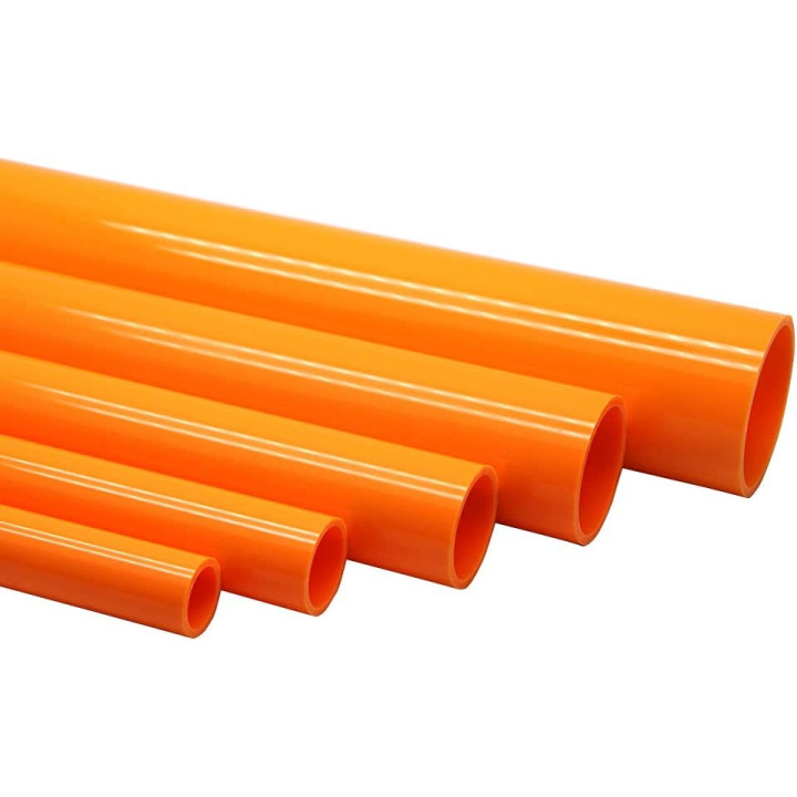 Tube PVC Pression DN 40 mm orange - barre de 1 mètre