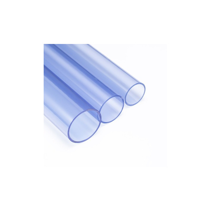 Tube PVC Pression DN 40 mm transparent - barre de 1 mètre