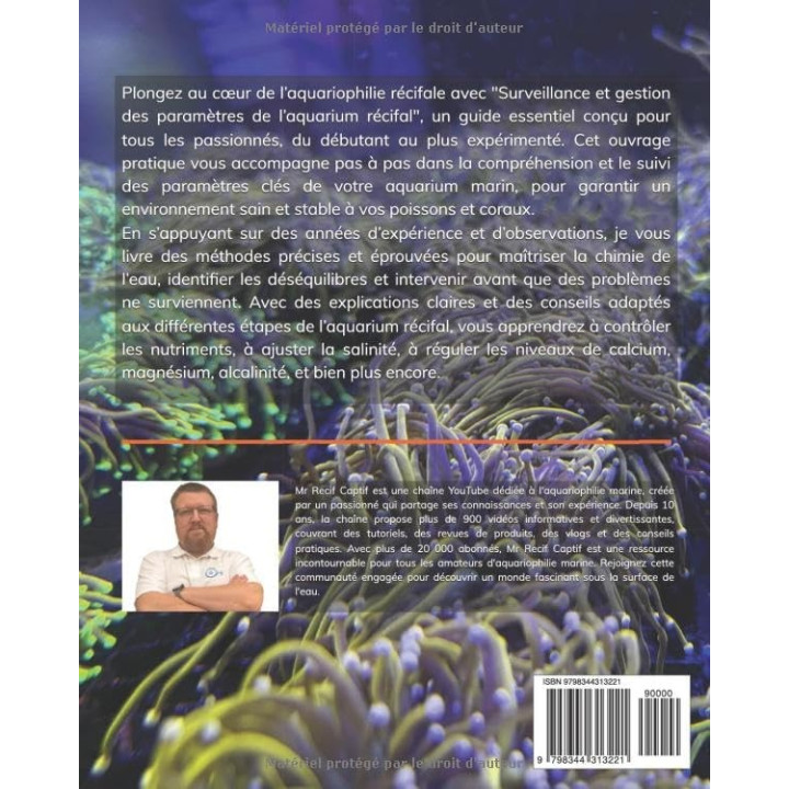 Surveillance et gestion de l'aquarium récifal